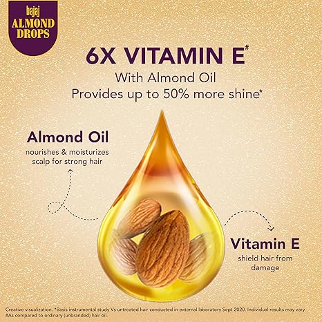 91EdeQm7HHL._SX466_ Bajaj Almond Drops Hair Oil - 475ml (16.91 fl oz)