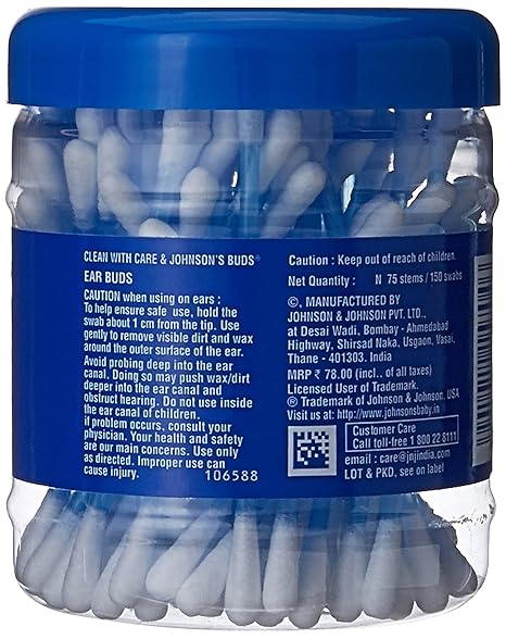 91TXiFhYAGL._SX466_ Johnson's Baby Cotton Buds / Ear Buds